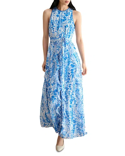 Hobbs London Petite Taryn Dress In Blue
