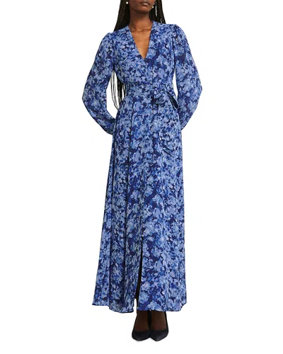 Hobbs London Petite Thea Dress In Blue