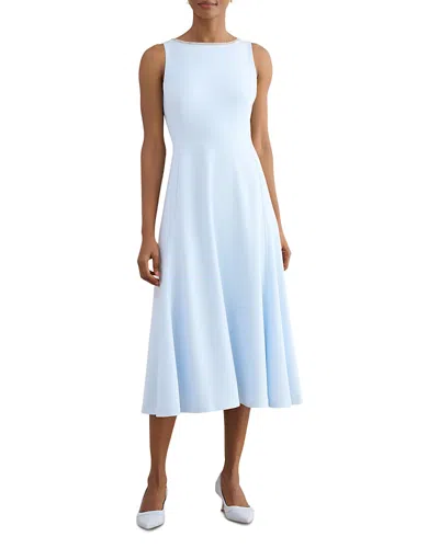 Hobbs London Petites Beatrix Embellished Midi Dress In Blue