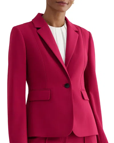 Hobbs London Petites Gemma Single Breasted Jacket In Pink