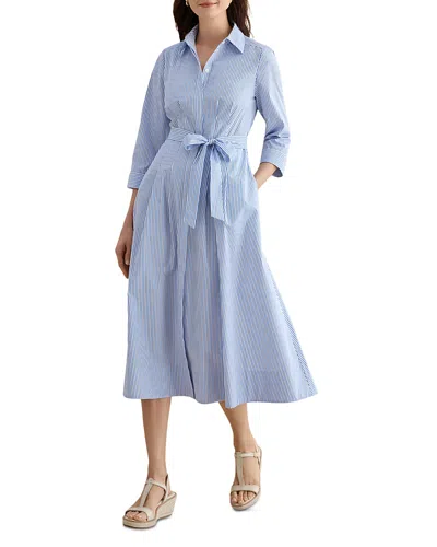 Hobbs London Petites Jane Shirtdress In Blue