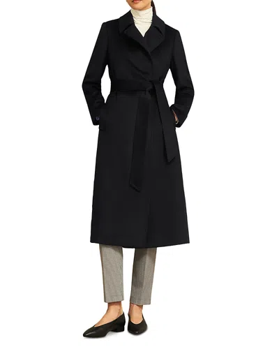 Hobbs London Petites Livia Belted Coat In Black