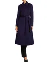 Hobbs London Petites Livia Belted Coat In Blue