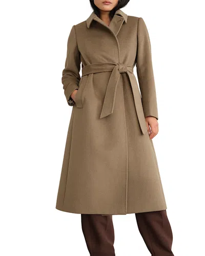 Hobbs London Petites Livia Coat In Brown