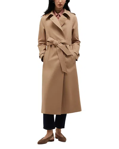 Hobbs London Petites Livia Trench Coat In Brown