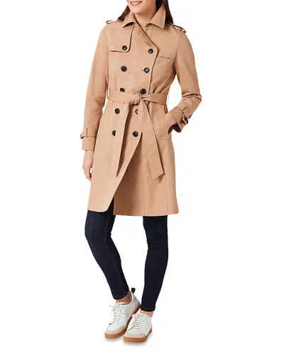 Hobbs London Petites Saskia Trench Coat In Tan