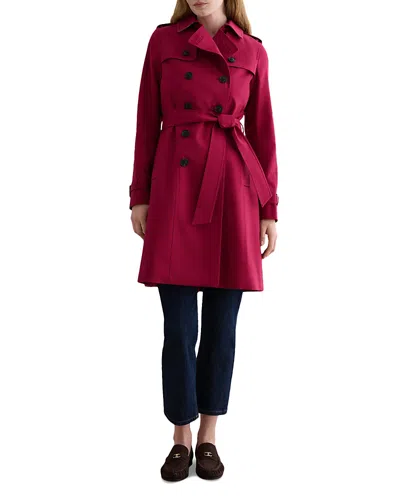 Hobbs London Petites Skylar Trench Coat In Pink