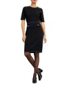 Hobbs London Petra Knitted Dress In Hobbs Blac