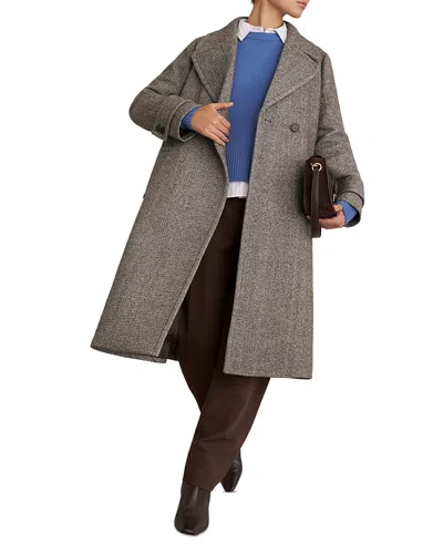 Hobbs London Prisha Coat In Brown