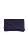Hobbs London Renata Leather Clutch In Midnight