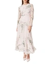 Hobbs London Rosabelle Floral Print Dress In Pale Pink