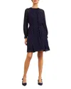 Hobbs London Rosie Dot Print Dress In Navy Ivory