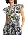 Hobbs London Rousham Top In Cream Navy