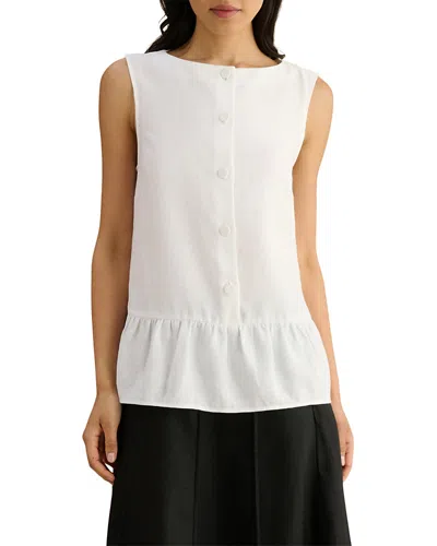 Hobbs London Saige Sleeveless Blouse In White