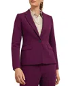 Hobbs London Sami Single Breasted Jacket In Warm Plum