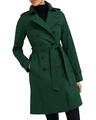 Hobbs London Saskia Trench Coat In Bay Green