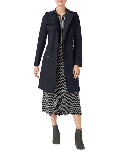 Hobbs London Saskia Trench Coat In Navy