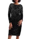 Hobbs London Sawyer Sequin Dress In Black