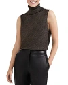 Hobbs London Sherann Sleeveless Top In Black Gold
