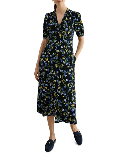 Hobbs London Sidonie Midi Dress In Multi