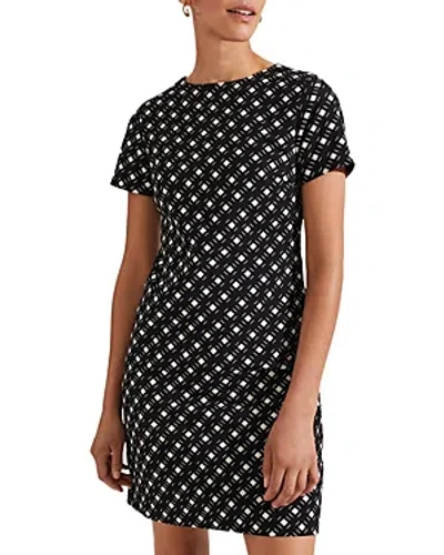 Hobbs London Simona Dress In Black Ivory