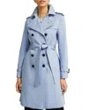 Hobbs London Skylar Trench Coat In Pale Blue