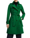 Hobbs London Skylar Trench Coat In Verdant Green
