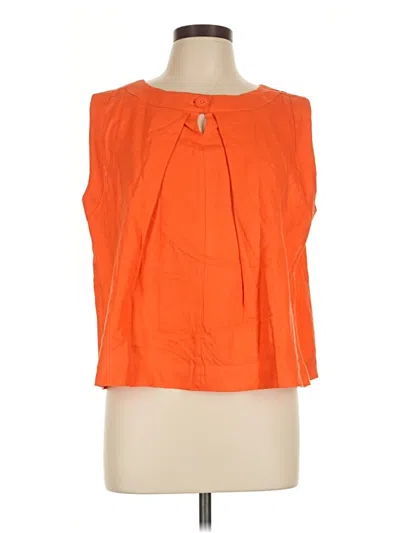 Pre-owned Hobbs London Sleeveless Blouse In Orange