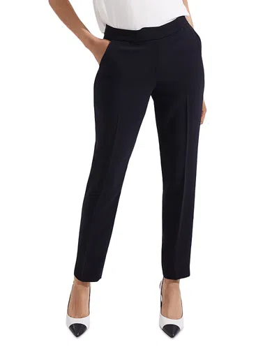 Hobbs London Stevie Tapered Leg Trousers In Navy