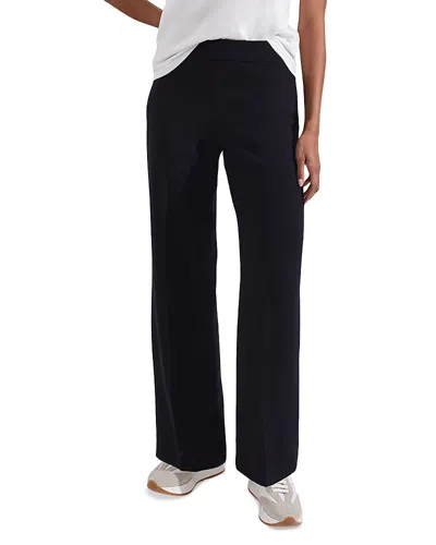 Hobbs London Stevie Wide Leg Trousers In Navy