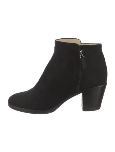 Pre-owned Hobbs London Suede Boots In Black