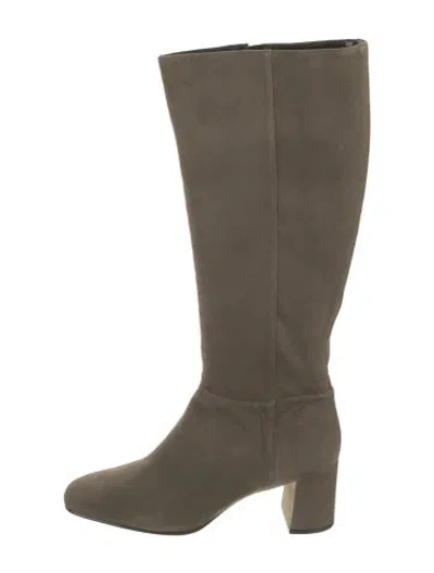 Pre-owned Hobbs London Suede Boots In Green