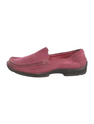 Pre-owned Hobbs London Suede Loafers In Pink