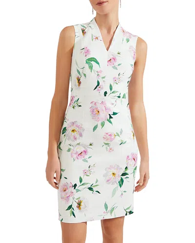 Hobbs London Suzanna Tweed Dress In Ivory Mult