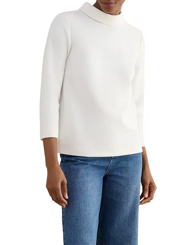 Hobbs London Tali Textured Top In White