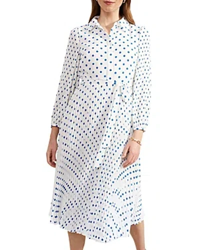 Hobbs London Tallulah Dress In Ivory Blue