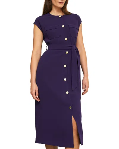 Hobbs London Tania Dress In Grape Purple