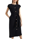 Hobbs London Tania Tie Waist Shirtdress In Hobbs Navy