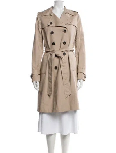 Pre-owned Hobbs London Trench Coat In Neutral