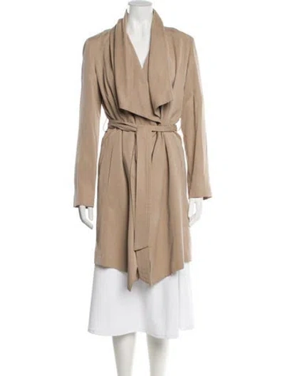 Pre-owned Hobbs London Trench Coat In Neutral