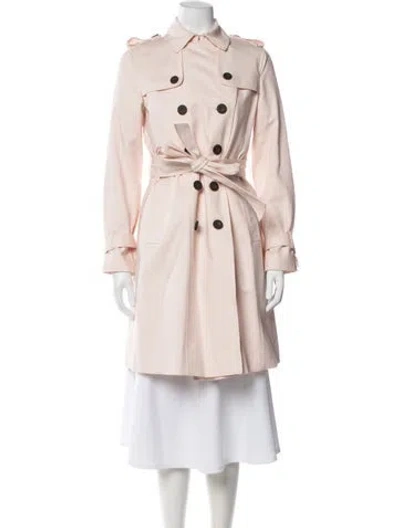 Pre-owned Hobbs London Trench Coat In Pink