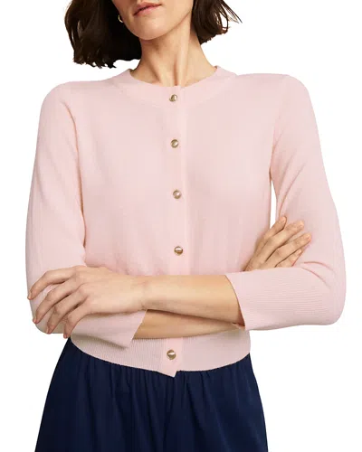 Hobbs London Tresco Cardigan In Pale Pink