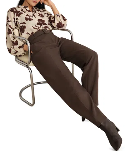 Hobbs London Trina Barrel Trousers In Brown