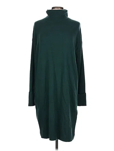 Pre-owned Hobbs London Turtleneck Sweater In Green