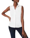 Hobbs London Vic Sleeveless Shirt In White