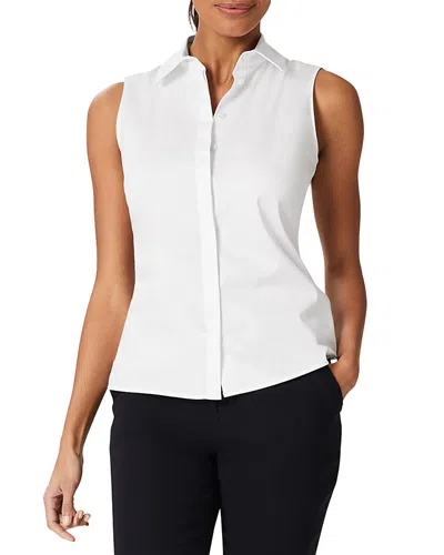 Hobbs London Vic Sleeveless Shirt In White