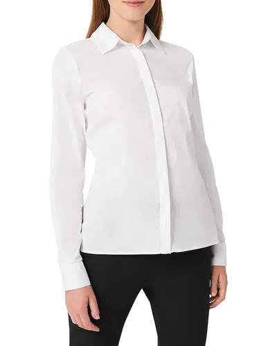 Hobbs London Victoria Button Front Shirt In White