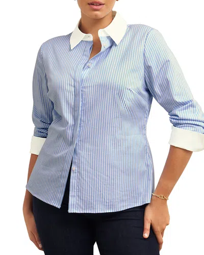 Hobbs London Victoria Shirt In Pale Blue