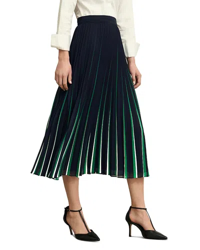 Hobbs London Vida Skirt In Navy Green