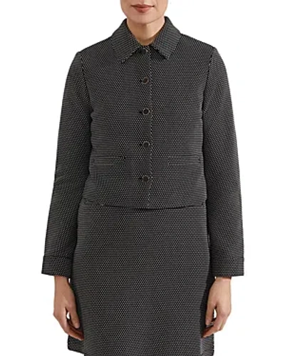 Hobbs London Violet Ponte Jacket In Black Ivory